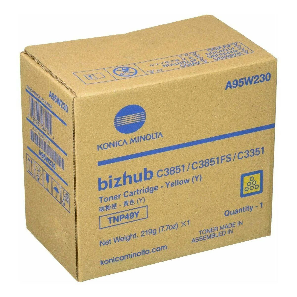 Konica-Minolta TNP-49 (A95W250), geltona kasetė