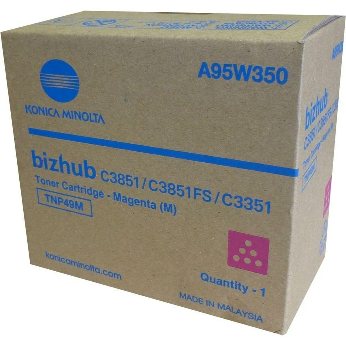 Konica Minolta toneris A95W350 / TNP49M rausvas