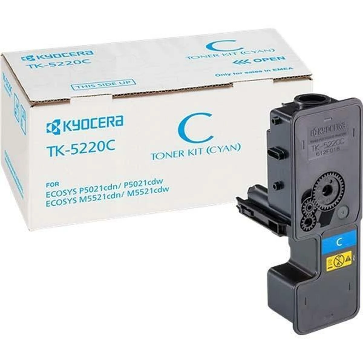 Kasetė Kyocera TK5220C, žalsvai mėlyna
