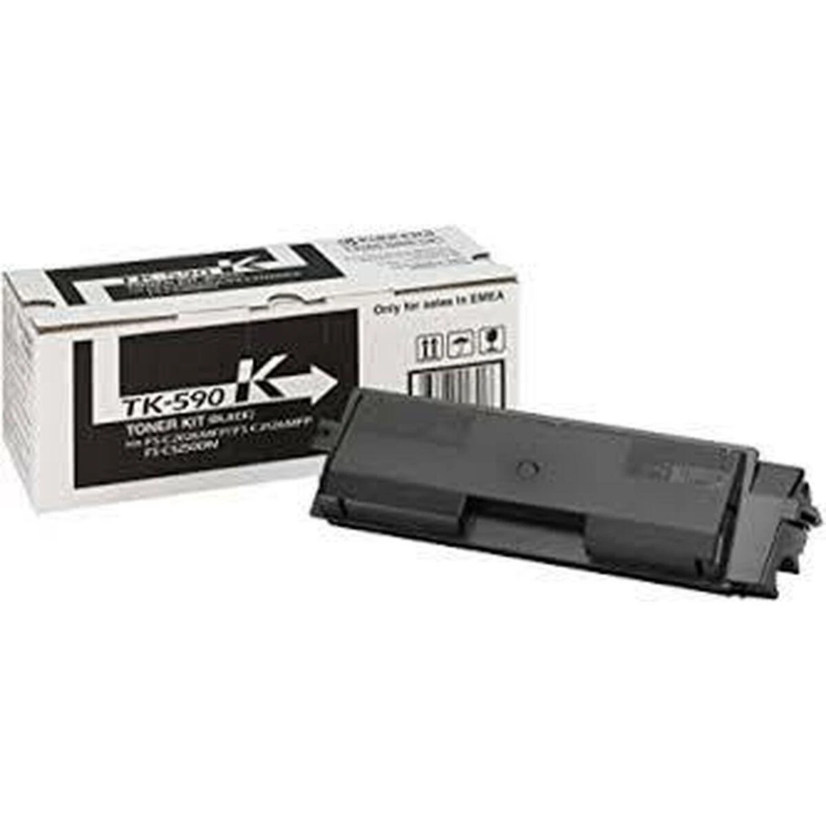 Kyocera TK-590 (1T02KV0NL0), juoda kasetė lazeriniams spausdintuvams, 7000 psl.