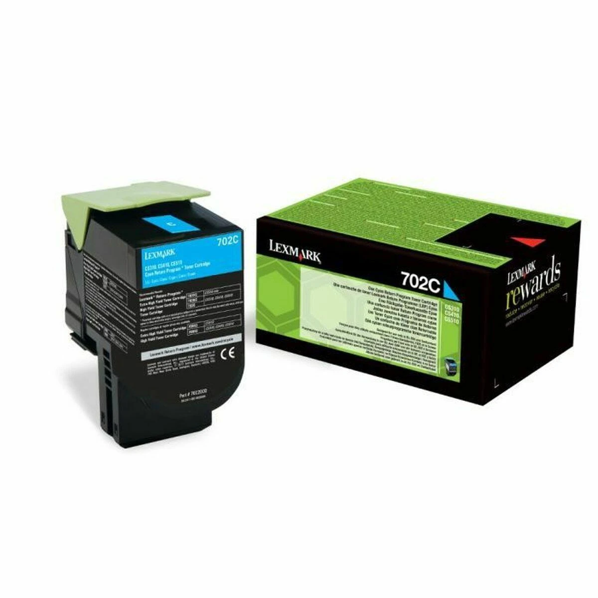 Lexmark return (70C20C0, 702C), žydra kasetė