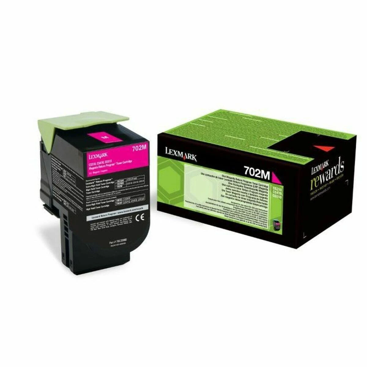 Lexmark return (70C20M0, 702M), purpurinė kasetė