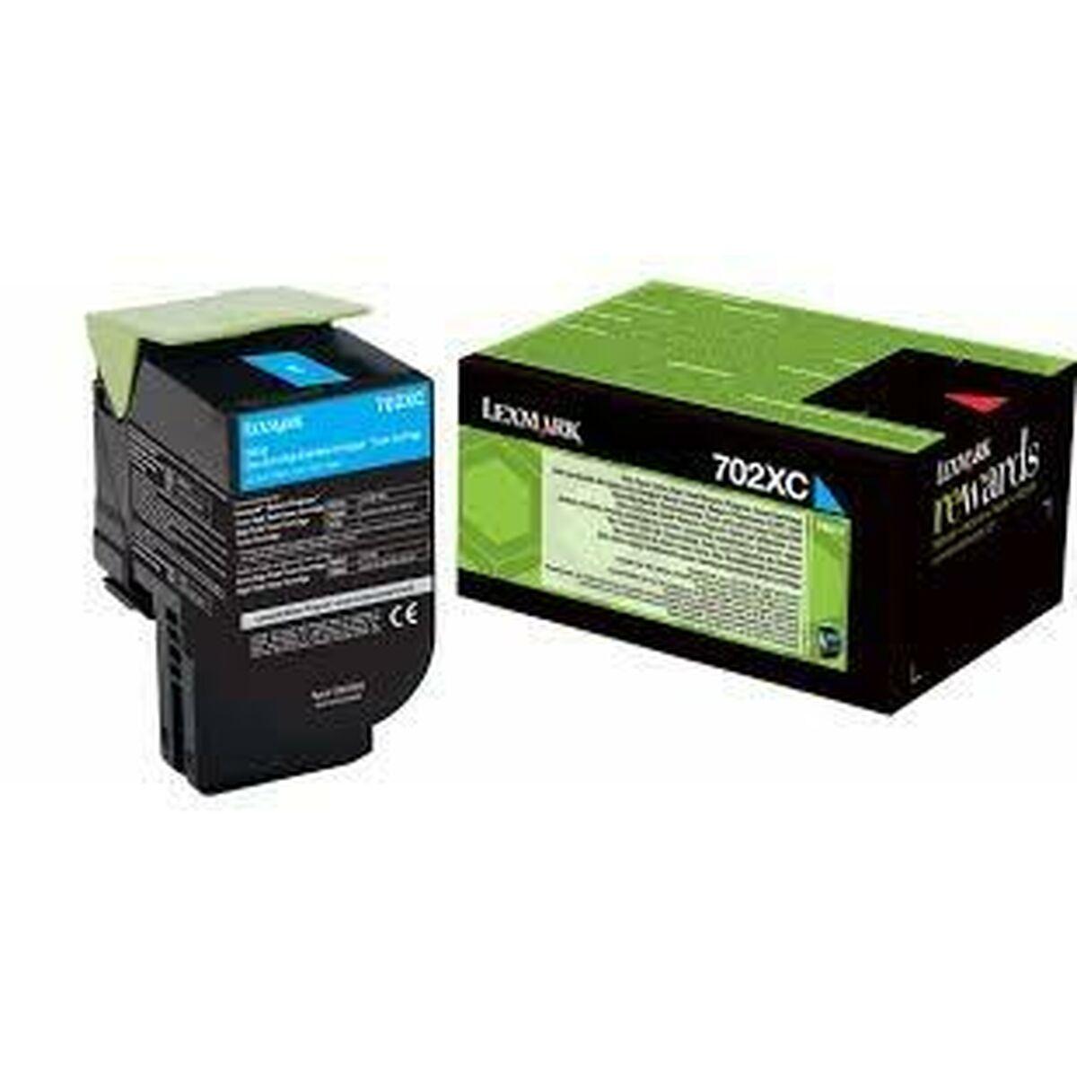 Lexmark 702XC R kasetė, žalsvai mėlyna