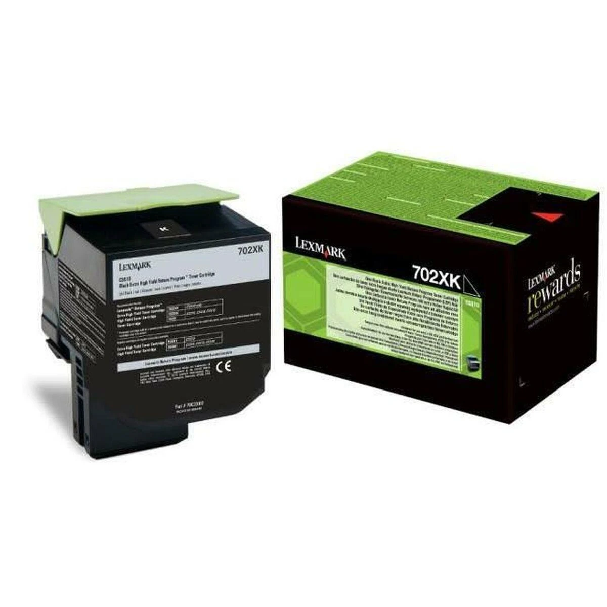 Lexmark 702XK Cartridge, Juodas