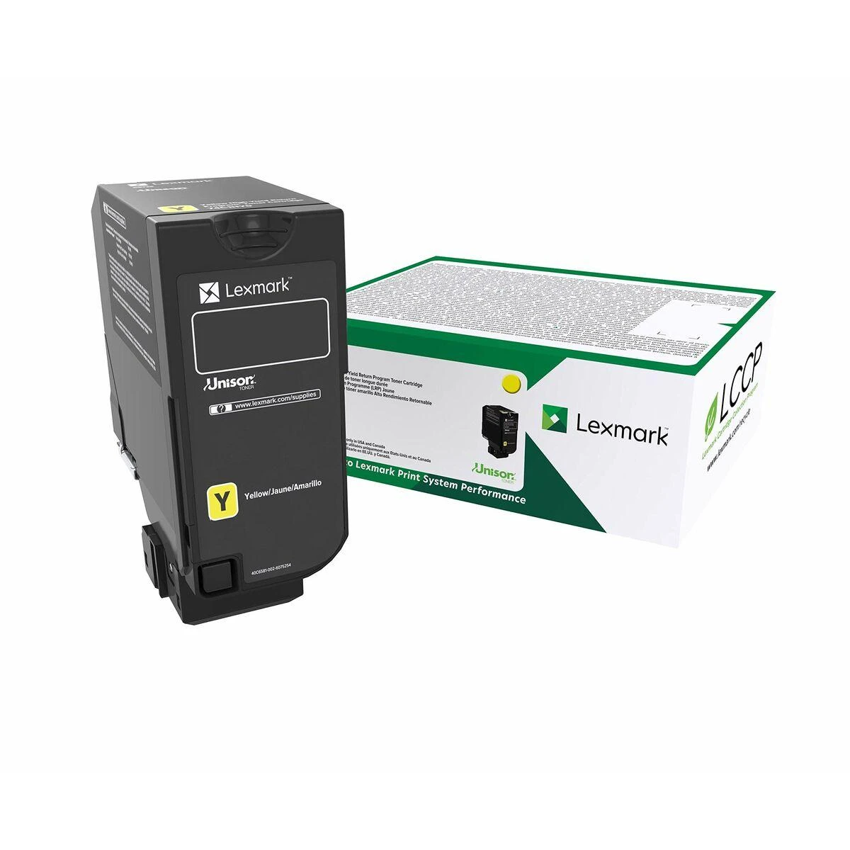 Lexmark 75B20Y0 tonerio kasetė Originalus Geltona 1 vnt
