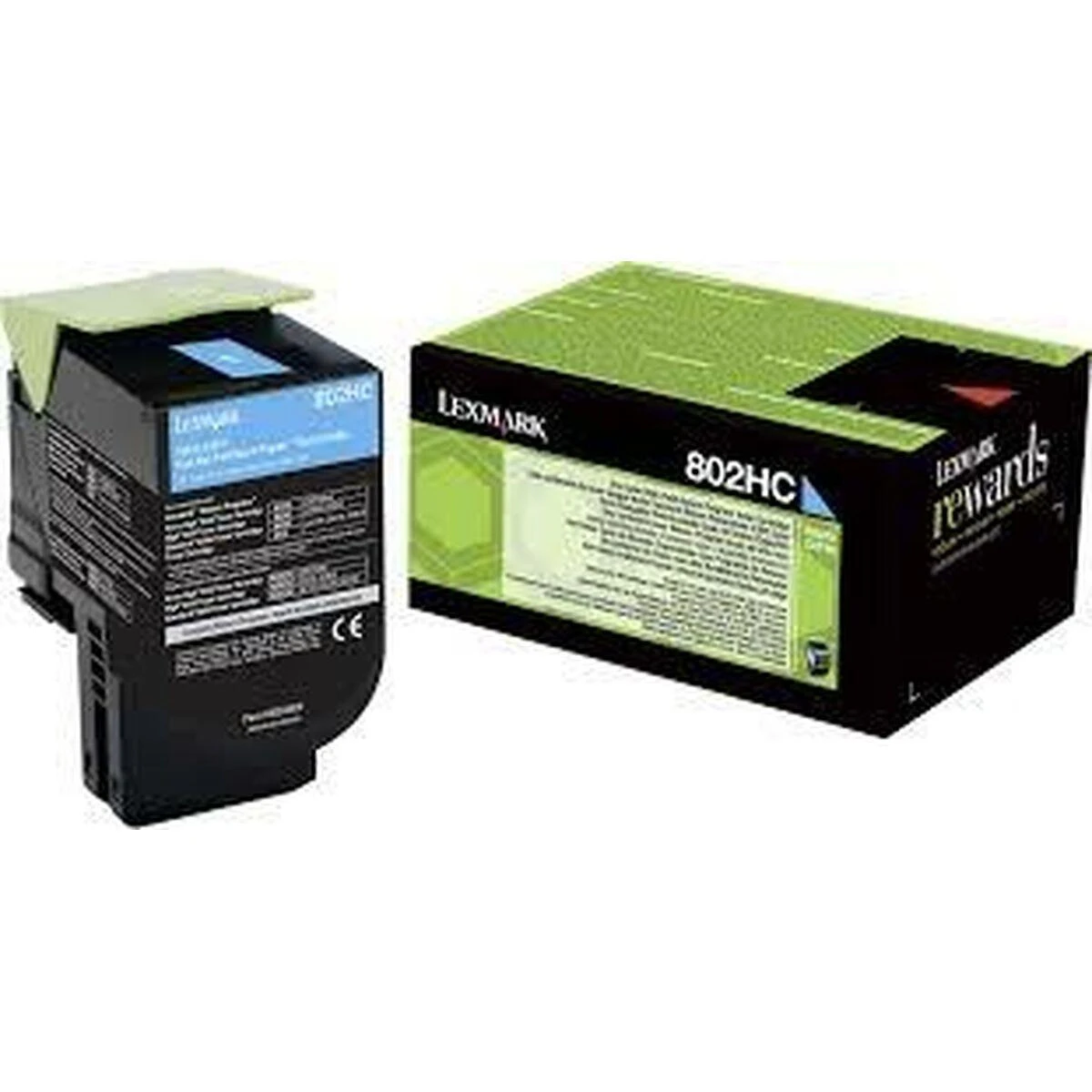 Lexmark 80C2HC0 kasetė, žalsvai mėlyna, 3000 puslapių
