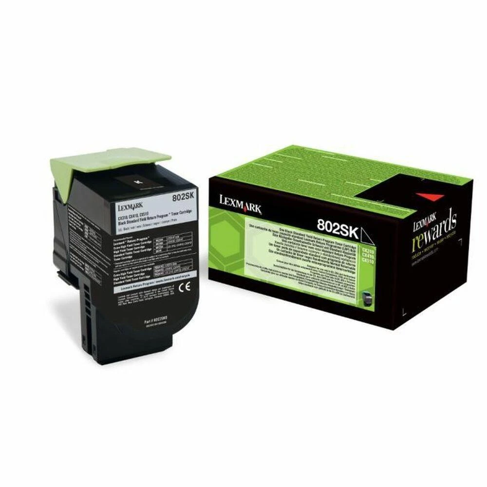 Lexmark 80C2SKE Cartridge, Juodas, 2500 pages