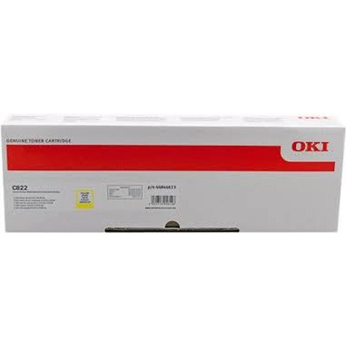 OKI C822 dažų kasetė geltona standartinė talpa 7 300 puslapių 1 pakuotė Geltona toner C822 series (7,3 K)