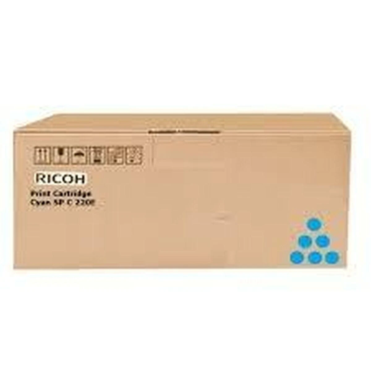 Ricoh SP C250 kasetė, žalsvai mėlyna