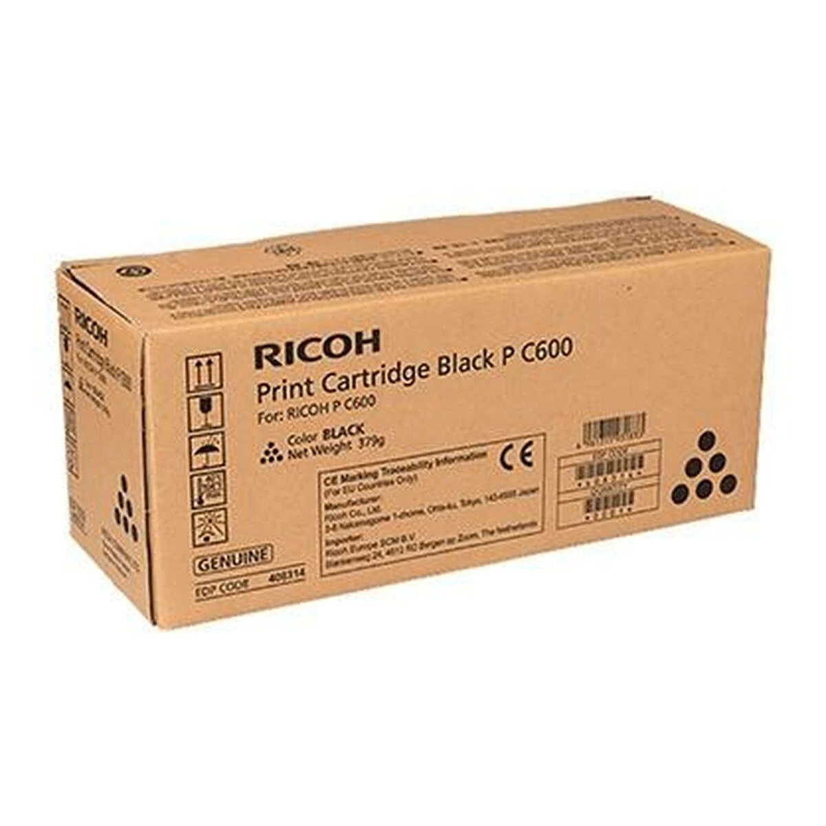 Ricoh P C600 (408314) Lazerinė kasetė, Juoda