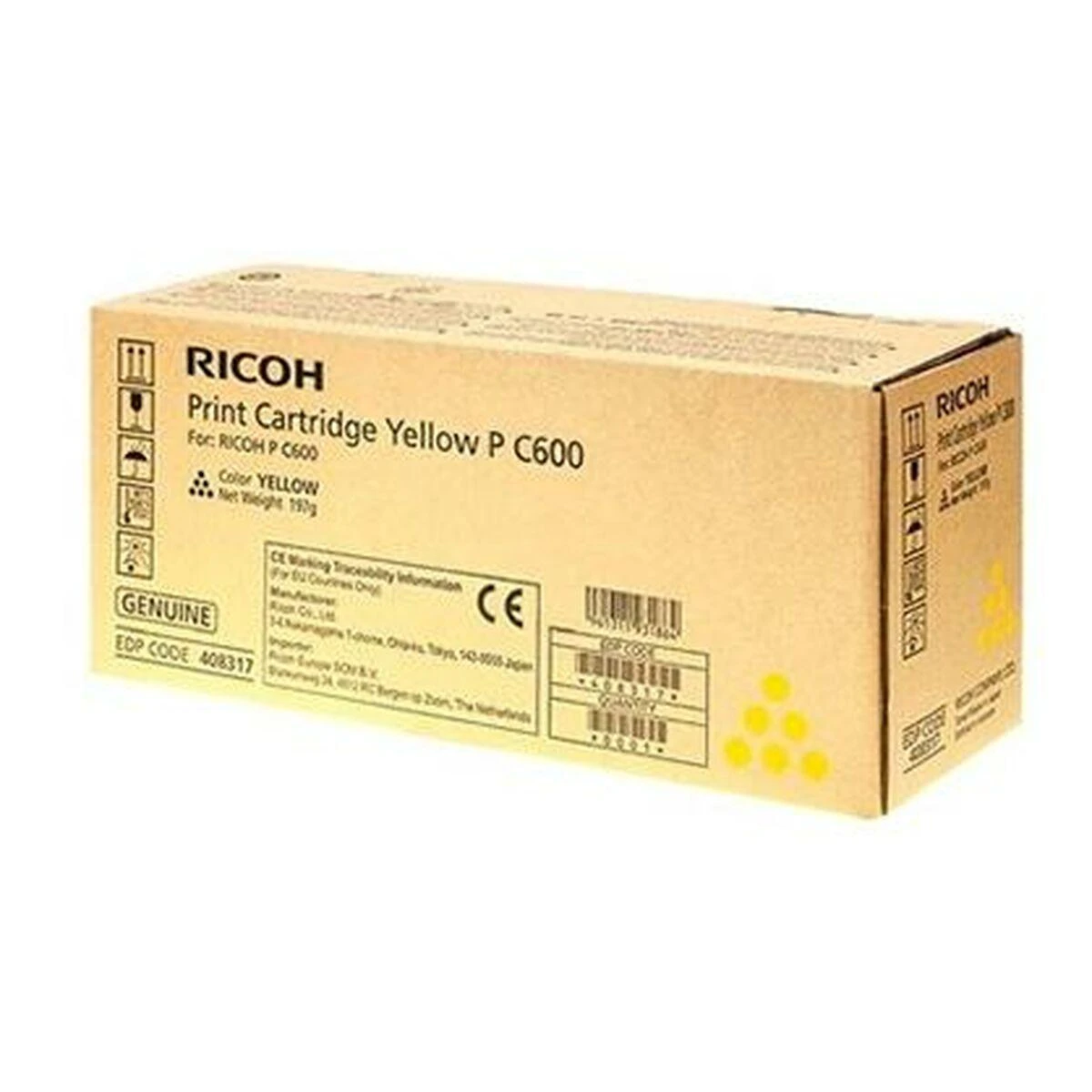 Ricoh P C600 (408317) Lazerinė kasetė, Geltona