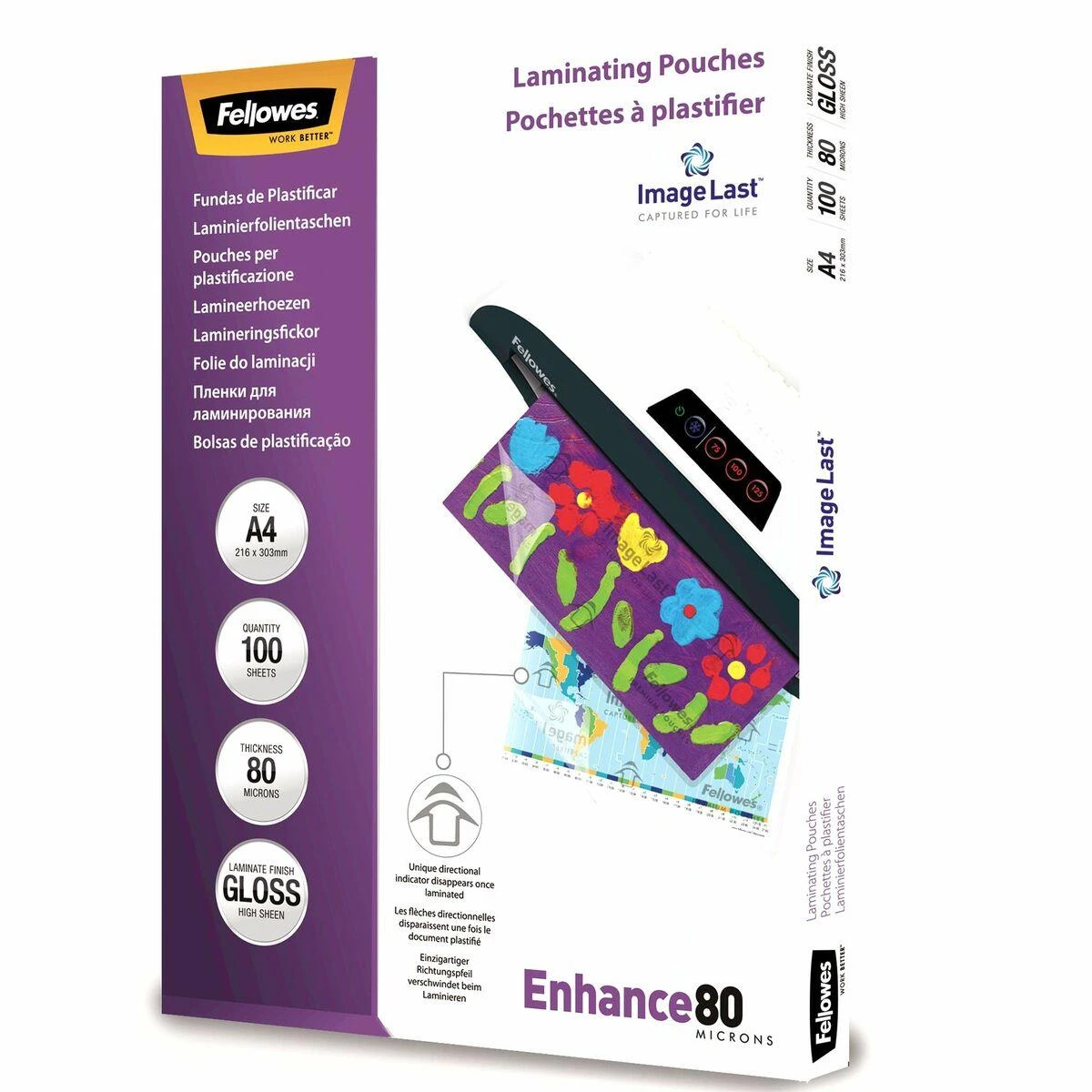 Fellowes Matt laminavimo maišeliai 80 mikronų, A3 100 pak