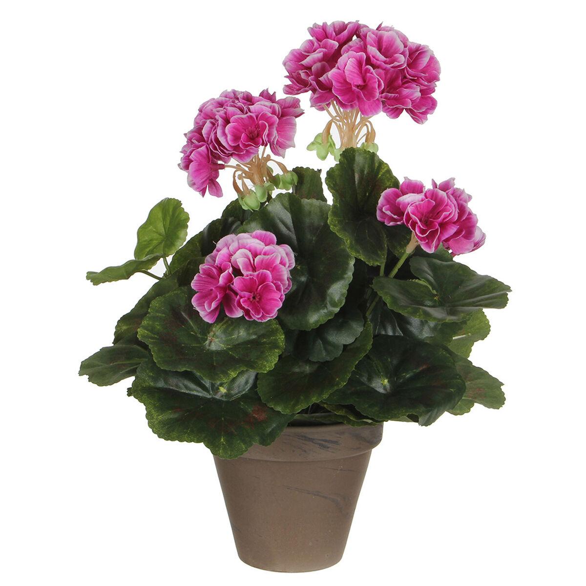 Edelman Dirbtiniai augalai vazonėlyje 34cm pelargonijos/violet.
