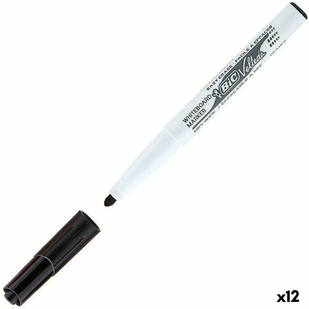 Bic Marker suchościeralny VELLEDA POCKET, okrągła końcówka, juoda (BIC434)