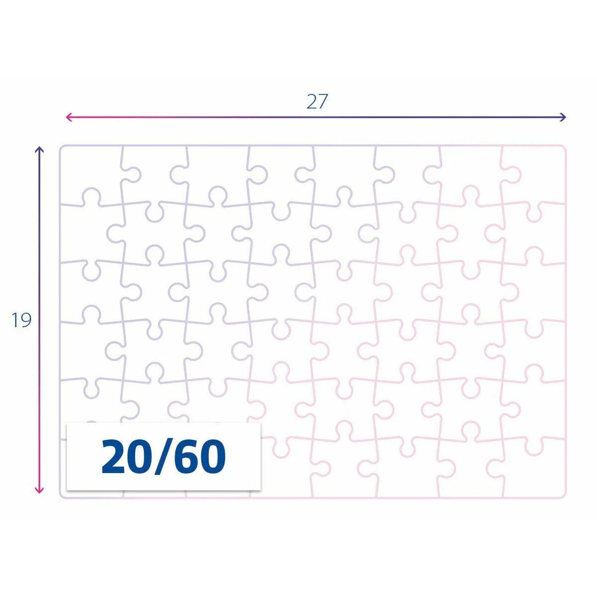Clementoni Dėlionė 2x60 vnt. - Raya
