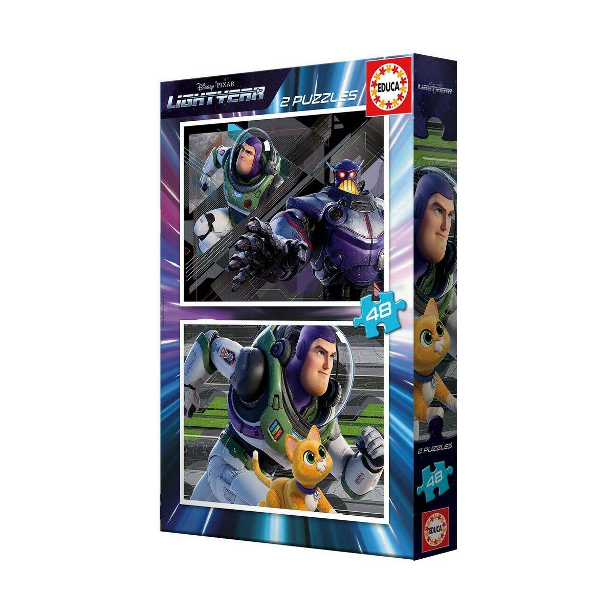 Educa 2 dėlionės (puzzle) medinės 2x48 LIGHTYEAR 4-6metų