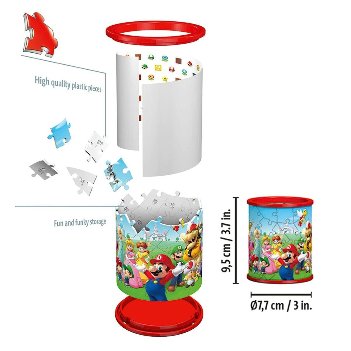 Ravensburger "3D" Dėlionė 54 vnt. - Super Mario pieštukinė