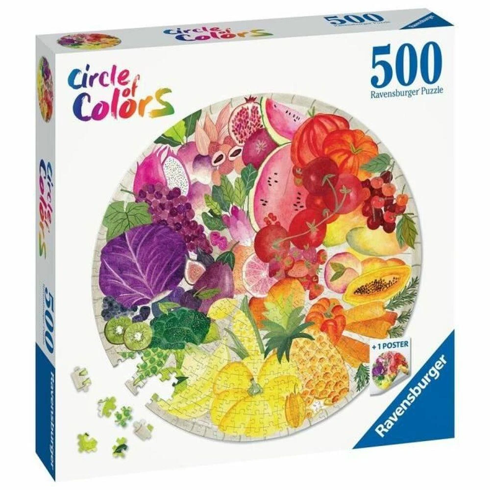 Ravensburger Dėlionė 500 vnt. - Vaisiai ir daržovės