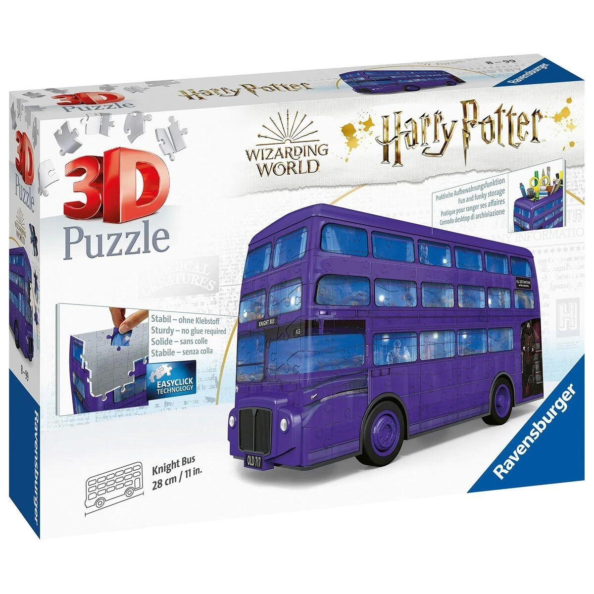 RAVENSBURGER 3D dėlionė Harry Potter Knight Bus, 216d., 11158