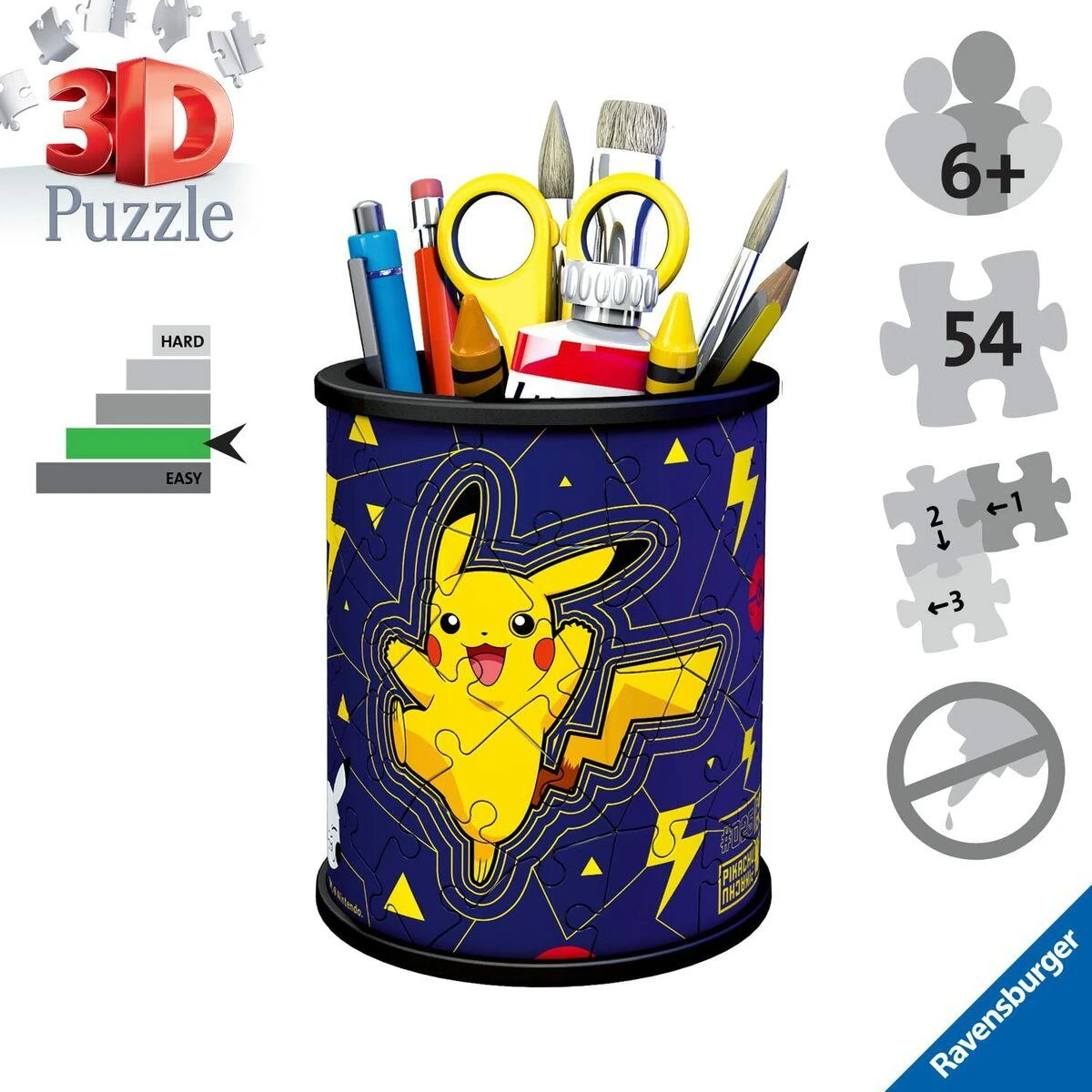 Ravensburger "3D" Dėlionė 54 vnt. - Pikachu pieštukinė