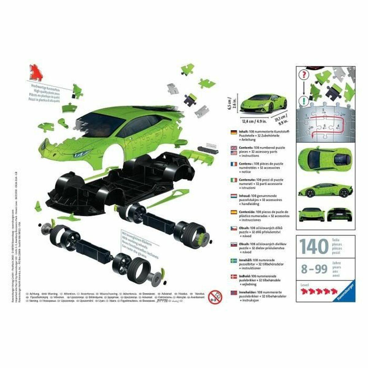 Ravensburger 3D Dėlionė 108 vnt. - Lamborghini