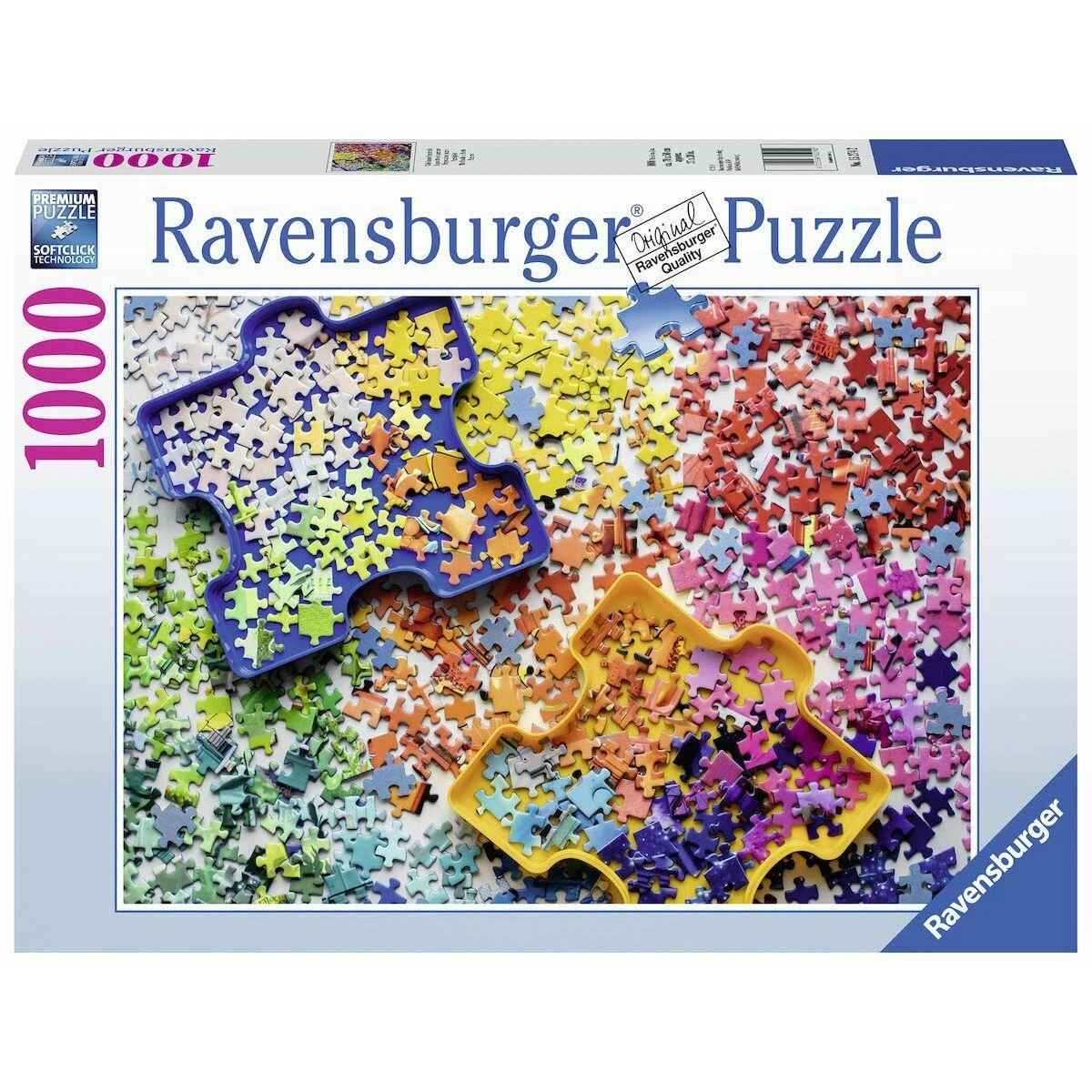 Ravensburger Dėlionė 1000 vnt. - Spalvingos dėlionės dalys
