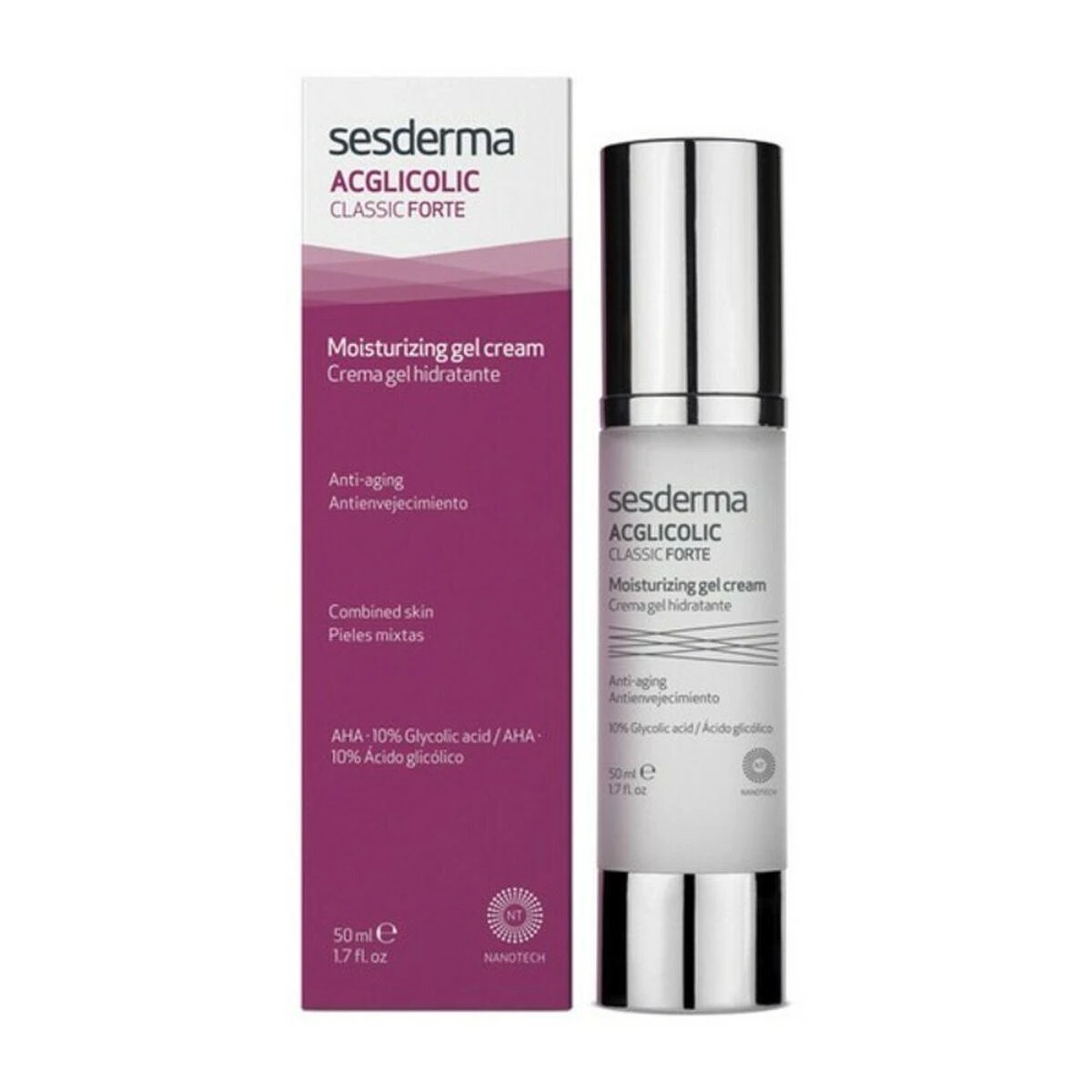 Sesderma Acglicolic Classic drėkinamasis gelinis kremas, 50 ml