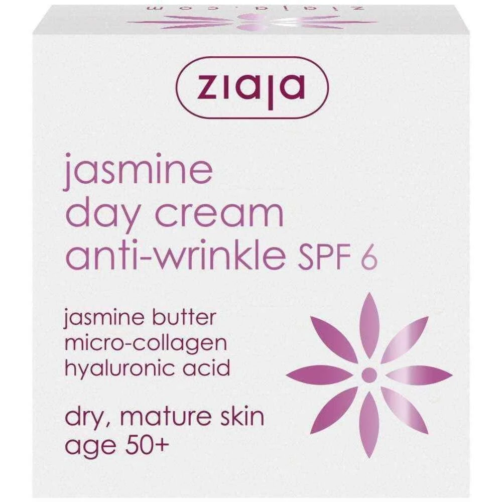 Ziaja Jasmine veido kremas nuo raukšlių Spf6 50ml