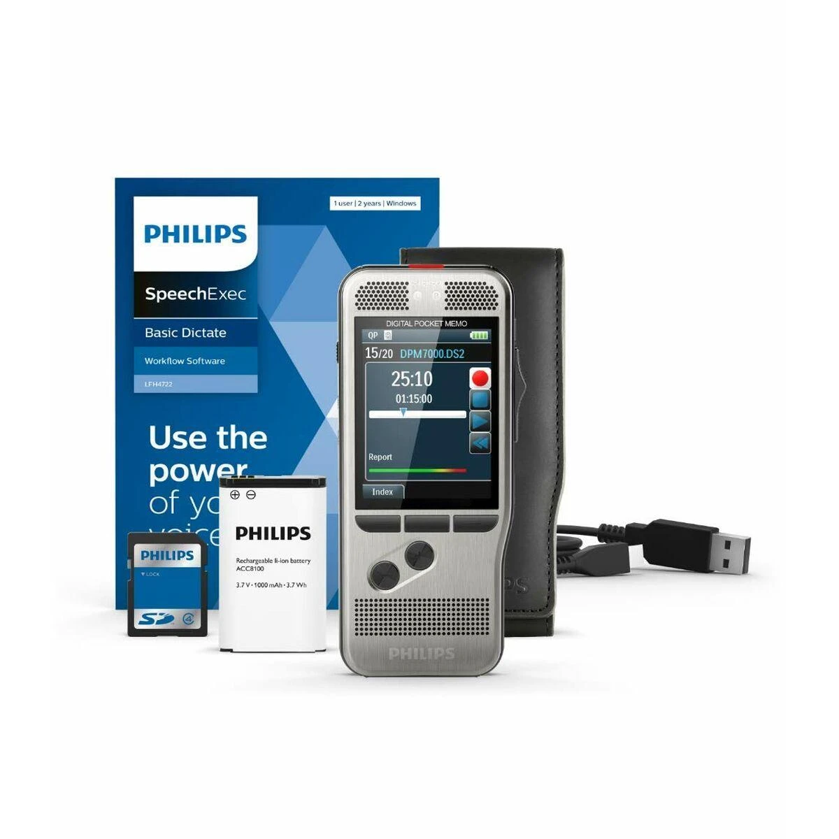 Diktofonas Philips DPM 7200