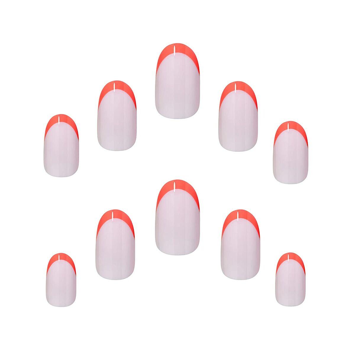 Elegant Touch Luxe Looks Nails With Glue Oval Limited Ed Hot Tip 24 vnt