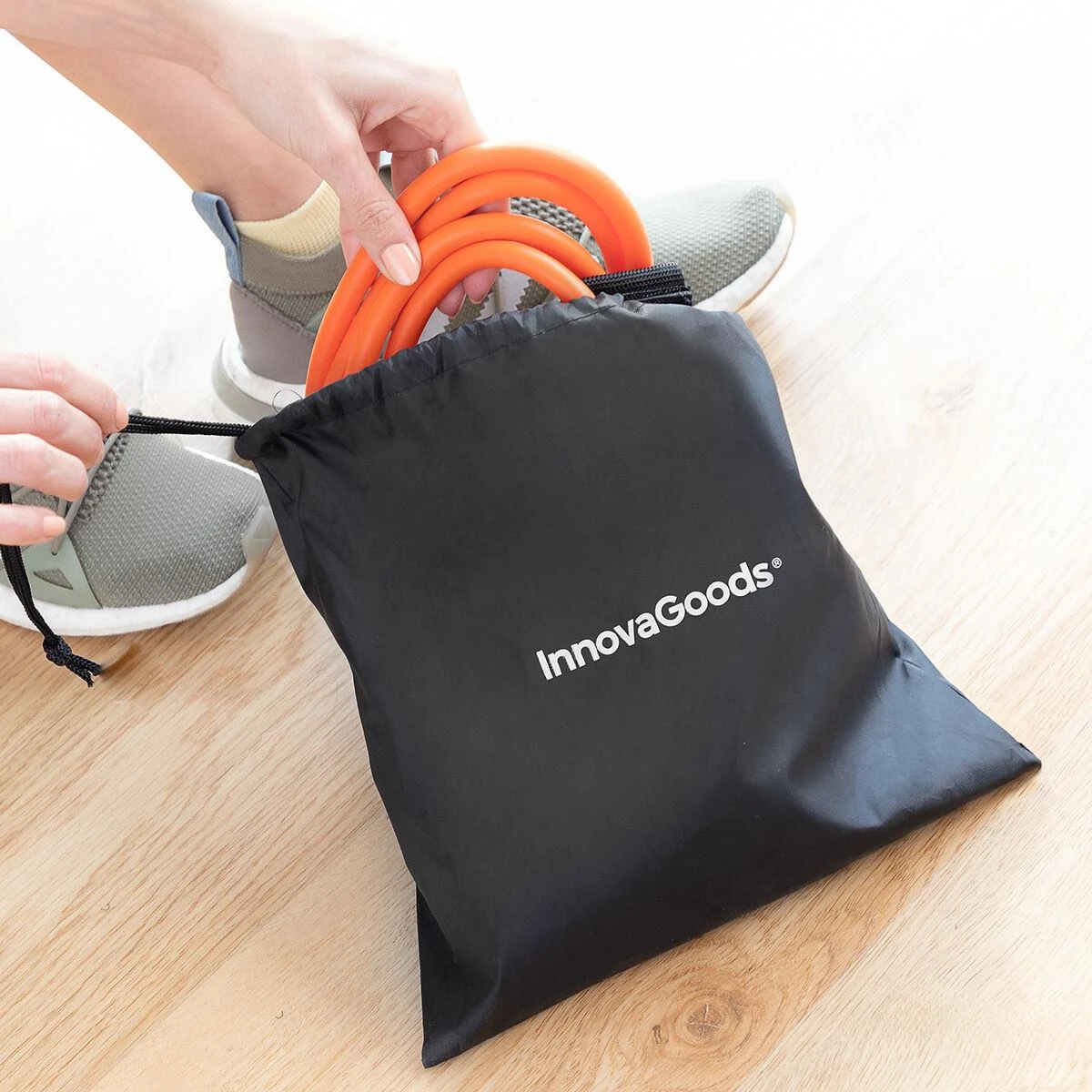 Diržas su pasipriešinimo juostomis užpakalio raumenims ir mankštos pratimai Bootrainer InnovaGoods