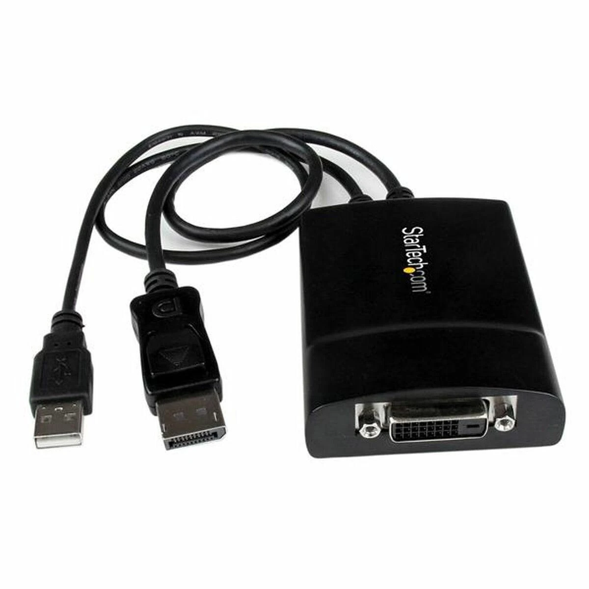 Adapteris AV StarTech DVI-D – DisplayPort + USB-A laidas (DP2DVID2)