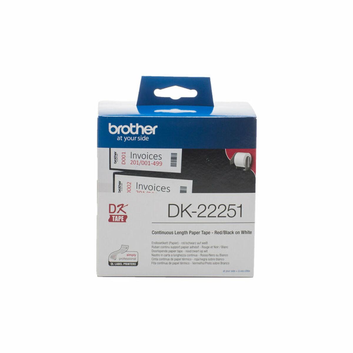 Brother BROLIS DK22251 62MM Juodas Raudonas