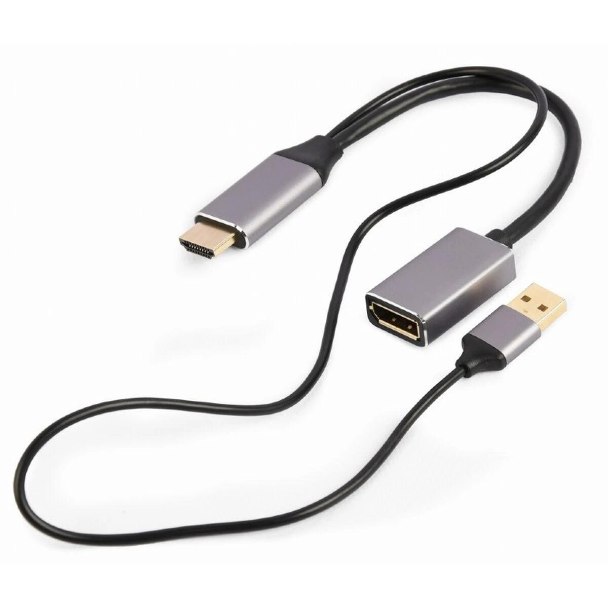 GEMBIRD Active 4K HDMI male to DisplayPort moteriškas adapteris juodas