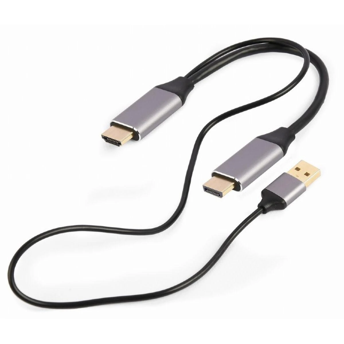 HDMI į DisplayPort adapterio laidas su USB jungtimi