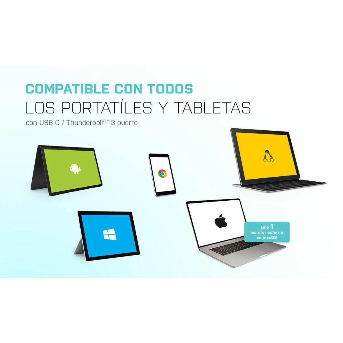 I-TEC USB C prie dviejų HDMI prievadų vaizdo adapteris 2x HDMI prievadas 4K Ultra HD suderinamas su Thunderbolt 3