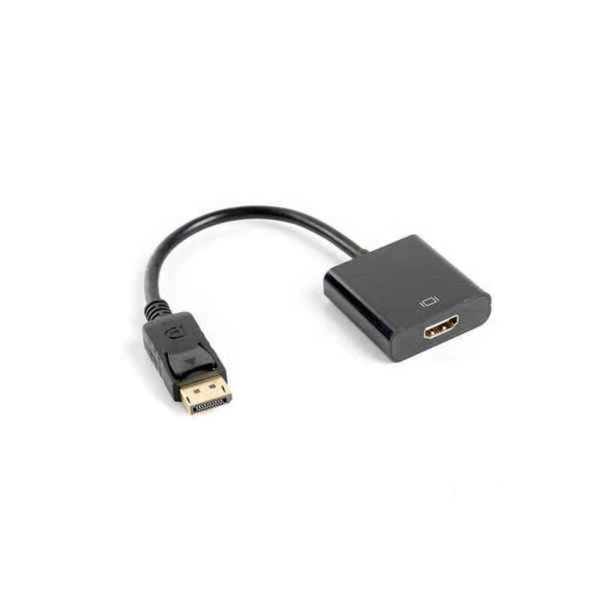 LANBERG AD-0009-BK adapteris Displayport M ->HDMI F 10cm