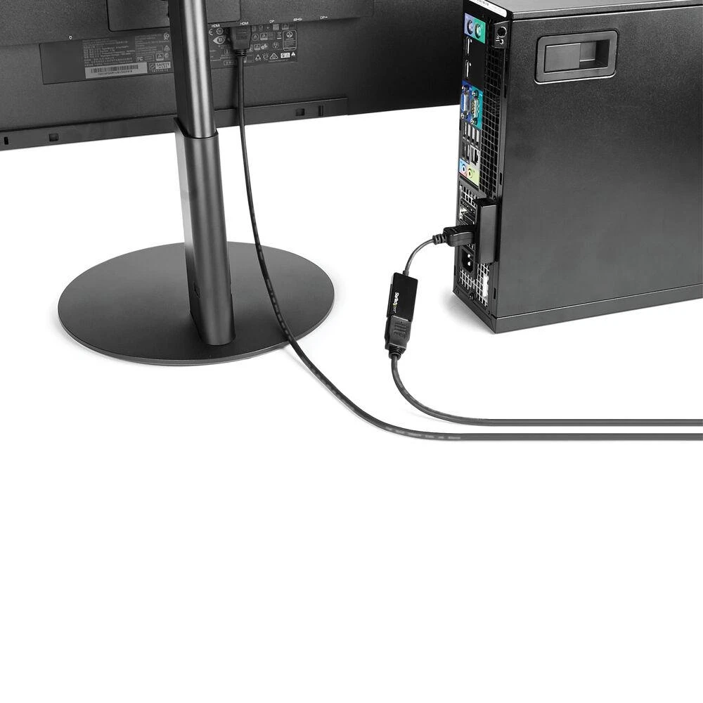 StarTech DP2HD4K60S DisplayPort aktyvusis adapteris 1x DP 1.4 kištukas iki 1x HDMI 2.0 A motelis