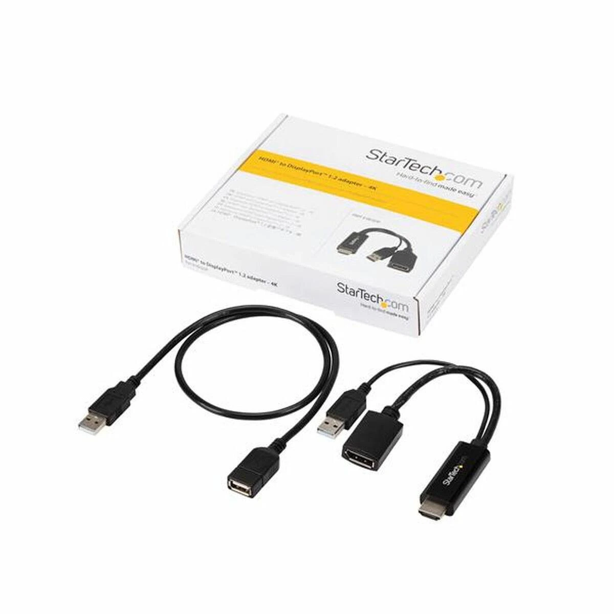 Adapteris AV StarTech HDMI – DisplayPort + USB-A prievadas (HD2DP)