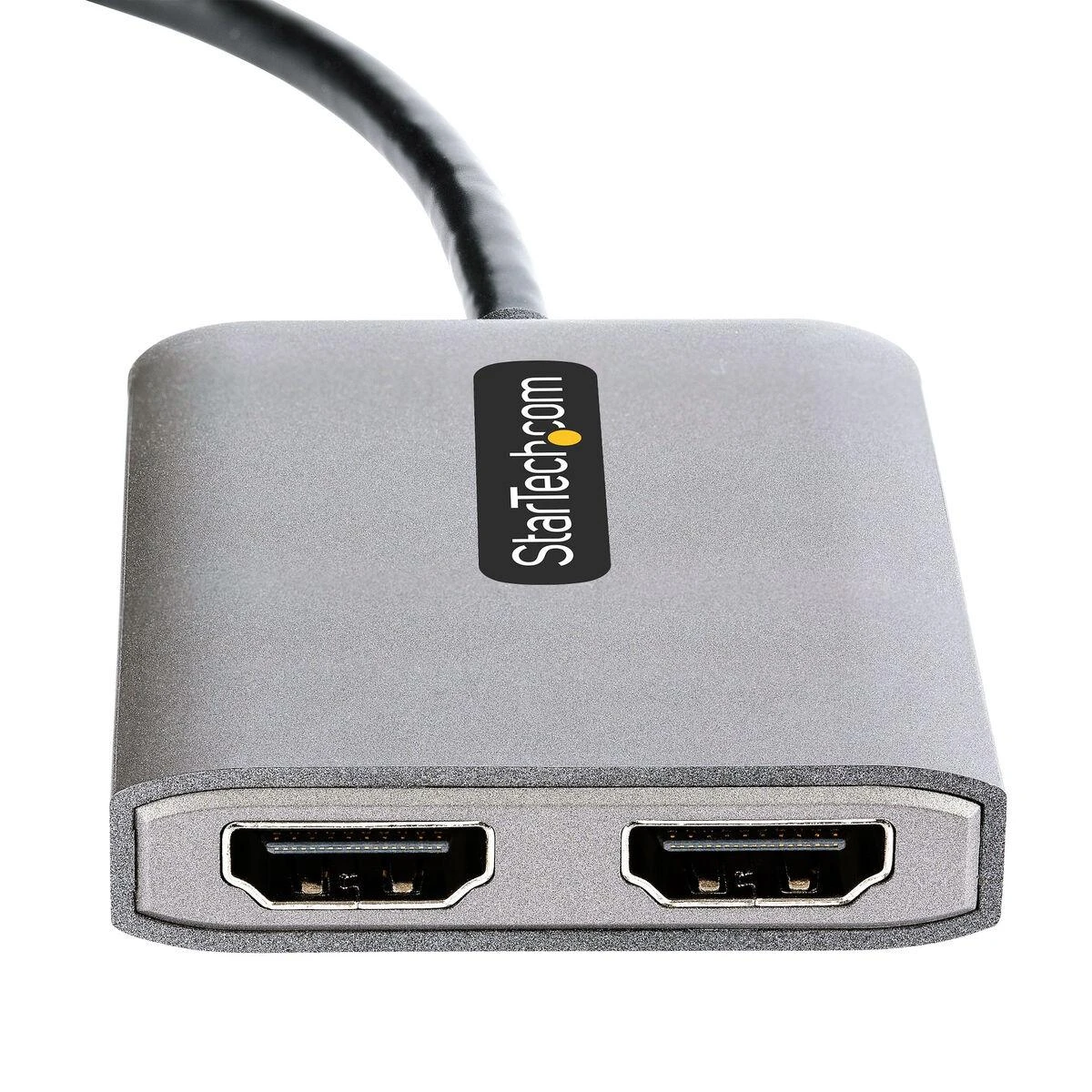 USB adapteris StarTech StarTech .com MST14D122HD kabelio adapteris 0, 3 m DisplayPort 2 x HDMI Juodas, Pilka