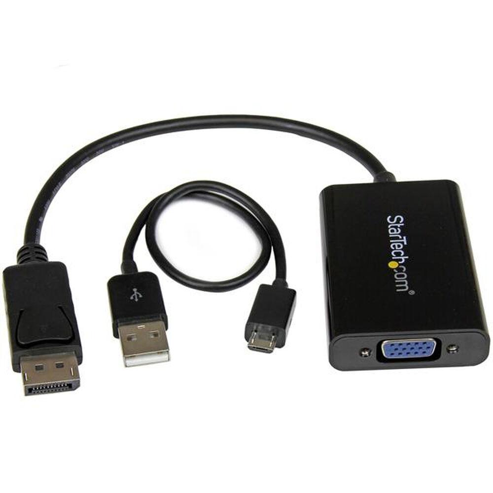 Adapteris AV StarTech DisplayPort – D-Sub (VGA) juodas (DP2VGAA)