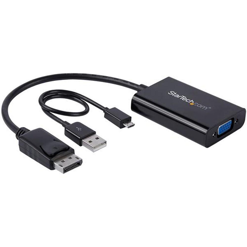 Adapteris AV StarTech DisplayPort – D-Sub (VGA) juodas (DP2VGAA)
