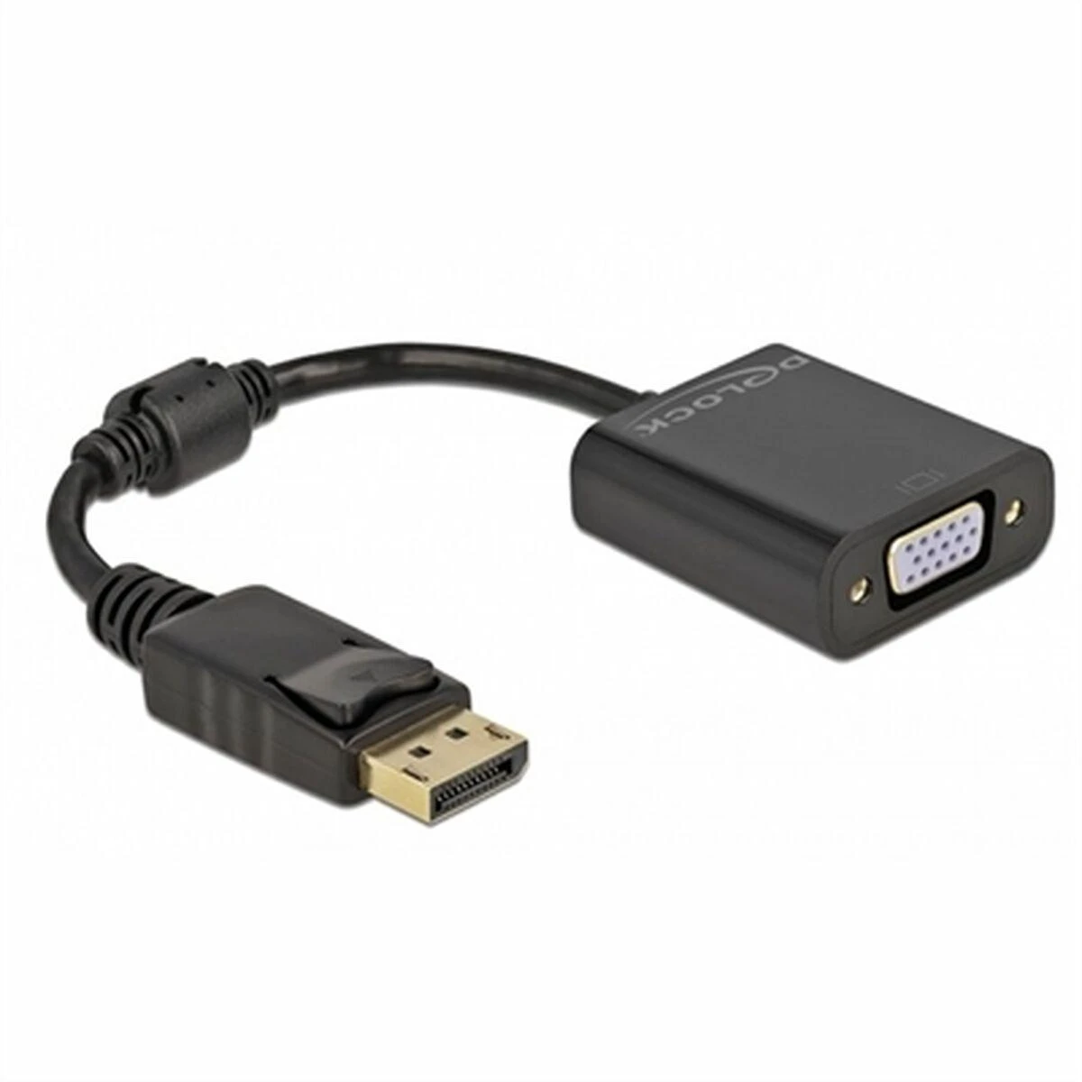 Juodas DisplayPort į VGA adapteris