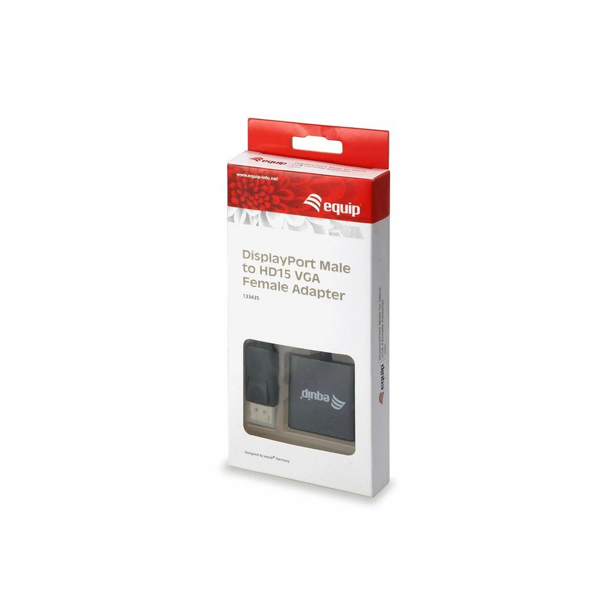 Equip aprūpinti 133435 adapteriu DisplayPort prie VGA DipslayPort kištukinis VGA lizdas 0,15 m juodas