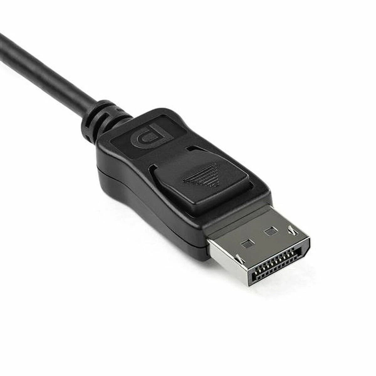 DisplayPort jungtis su fiksavimo mechanizmu