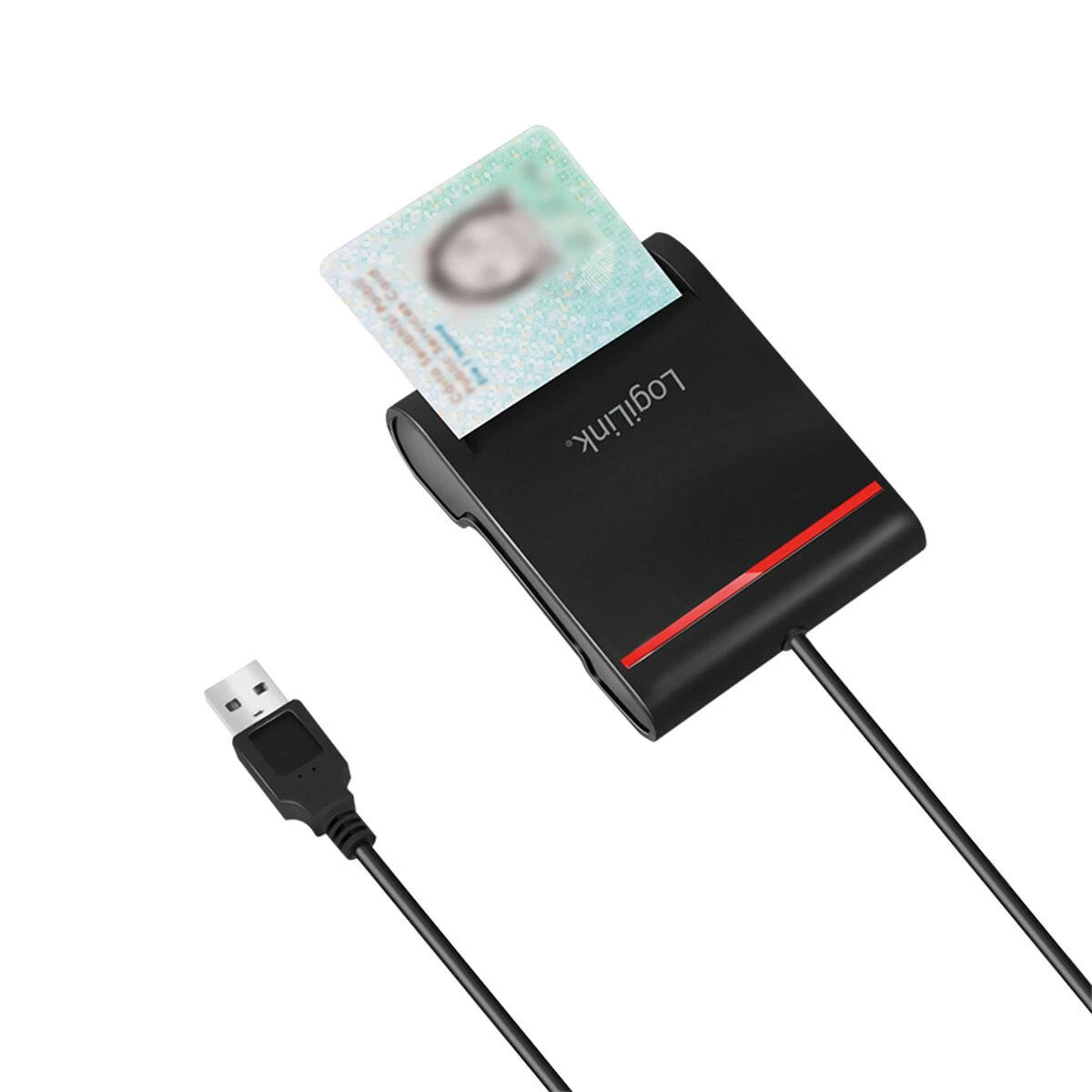 LogiLink Prisijungti | USB 2.0 kortelių skaitytuvas, skirtas smart ID | CR0047 | Kortelių skaitytuvas