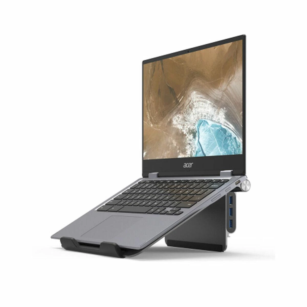 Acer kompiuterio stovas su integruotu USB šakotuvu