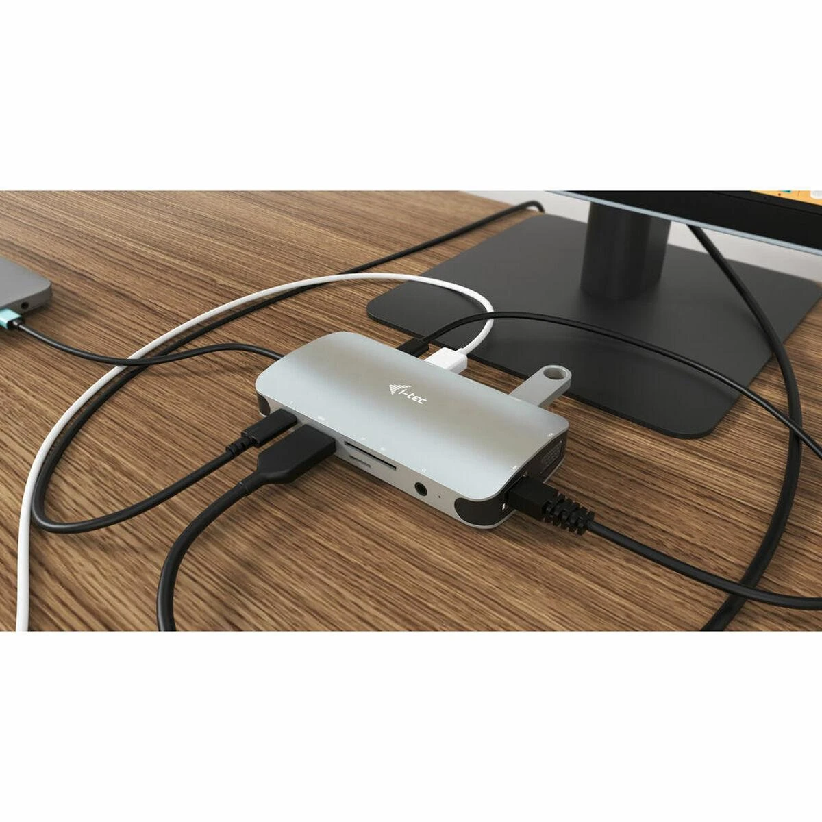 I-tec Metal C31NANODOCKVGAPD knyginių kompiuterių dokas / jungčių replikatorius Vielinis USB 3.2 Gen 1 (3.1 Gen 1) Type-C Sidabras