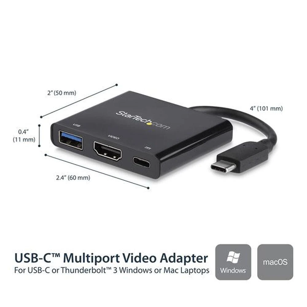 Stotis / replikatorius StarTech USB-C (CDP2HDUACP)
