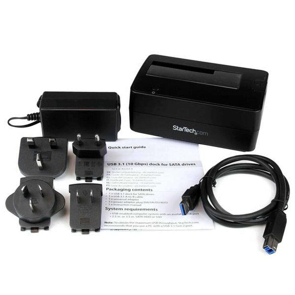 Doko stotelė StarTech 2.5''/3.5'' SATA - USB 3.2 Gen 2 (SDOCKU313)
